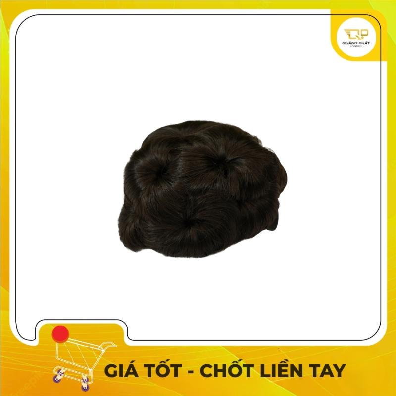 Búi Tóc Giả Kẹp Ngoạm Dáng Xoăn Tròn Tự Nhiên