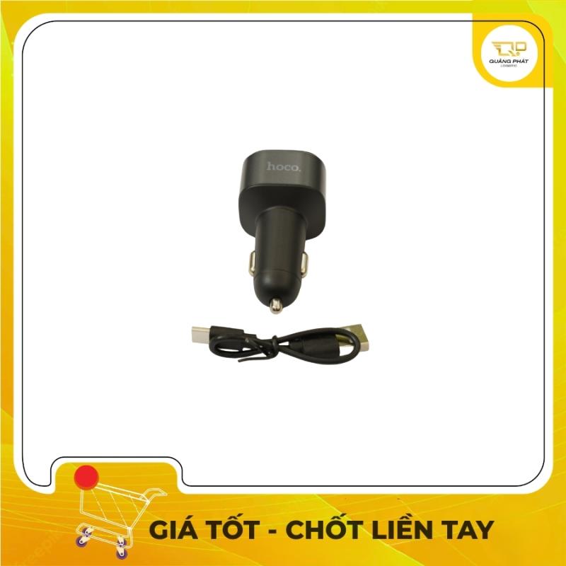 Tẩu Sạc Ô Tô HOCO Z63A 2 Cổng USB Hỗ Trợ Sạc Nhanh QC3.0 Kèm Cáp Sạc